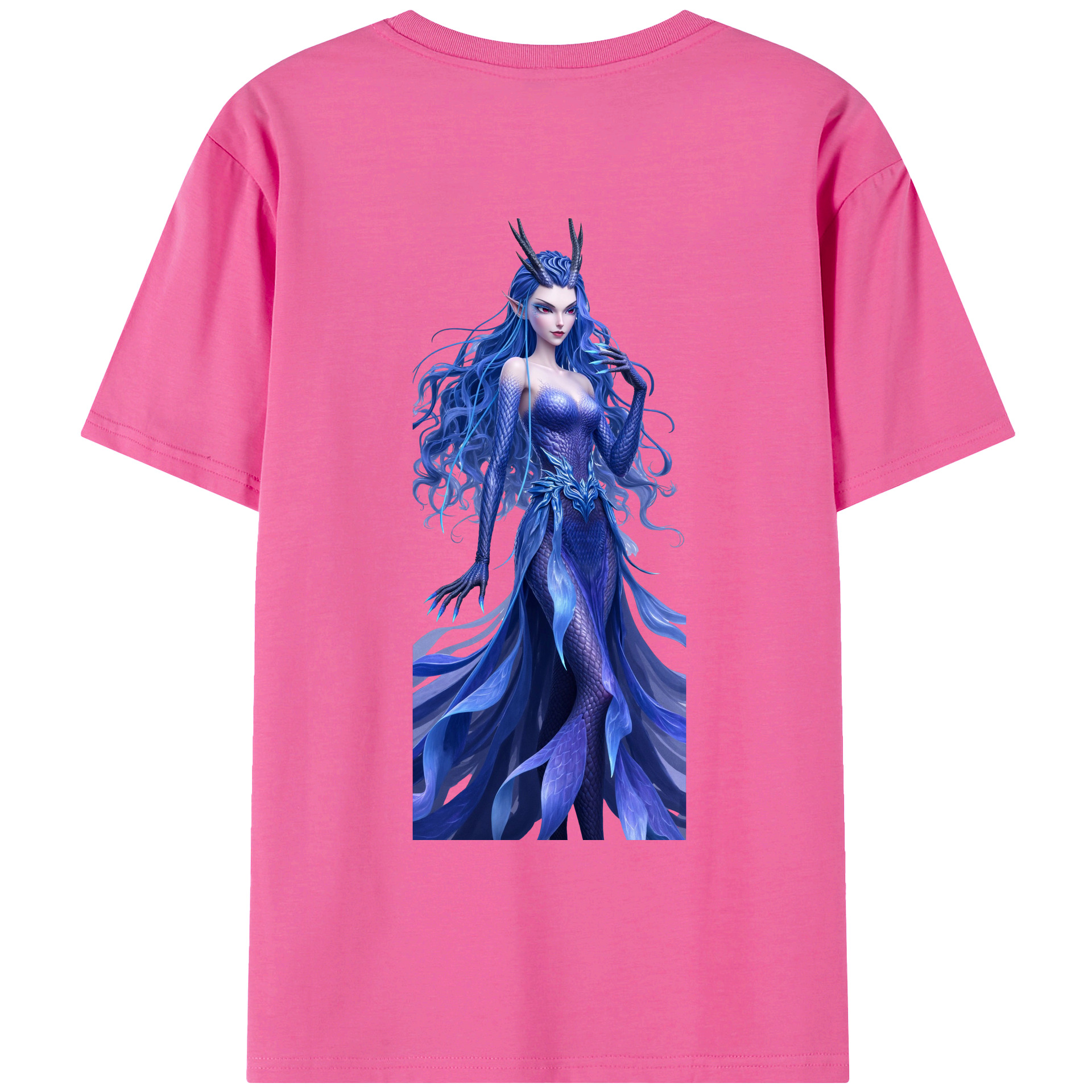 （画像用） Ne Zha 2 ナタ 魔童の大暴れ レディース半袖Tシャツ(バックプリント)
